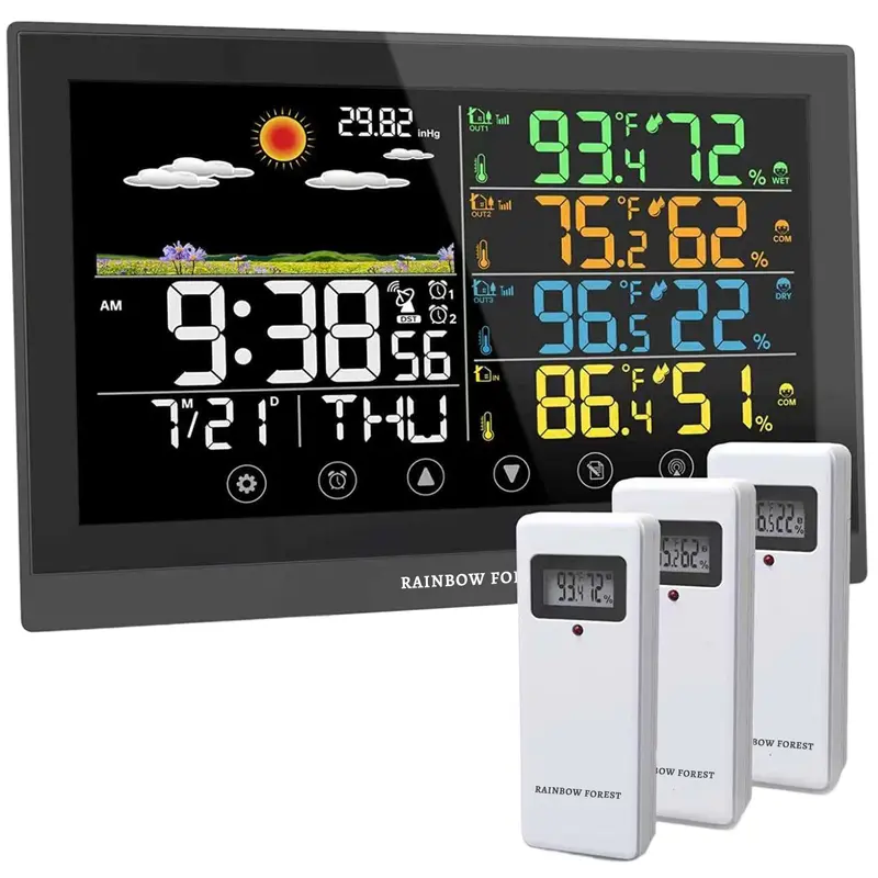 AcuRite Wireless Weather Station - Color Display Indoor Outdoor Thermometer With Sensor