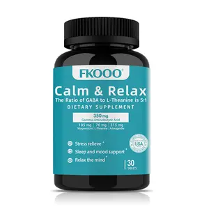 FKOOO Mood Relief Tablets, with magnesium and ashwagandha, provide sleep and mood support, relieve stress, and restore physical well-being - Made in the USA. Healthcare Wellness