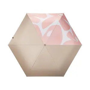 Beneunder Pocket Series Blackout UV Protection 5-Fold Umbrella - Windproof, Sunscreen, Portable for Travel