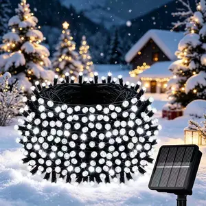Solar Powered 39Ft 100 LED String Lights | Waterproof 8 Modes Outdoor Fairy Lights for Garden, Yard, Balcony, Party & Christmas Tree