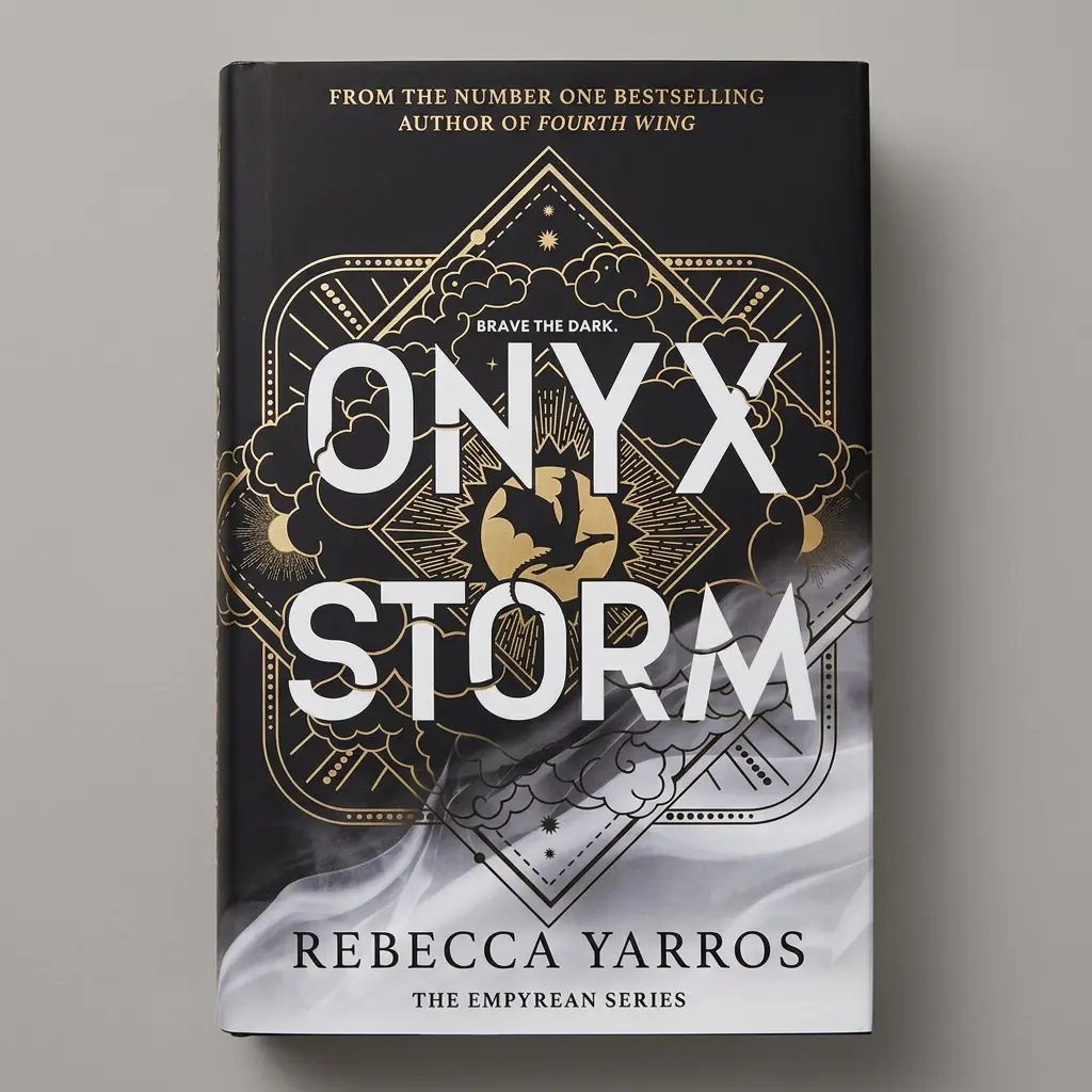 Onyx Storm Paperback Novel, Fantasy Fiction Book, Gift Edition, US Stock