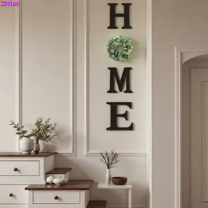 Modern Farmhouse Wooden Letter Sign: Rustic Wall Decor for Living Rooms and Kitchens, a Perfect Gift Idea for Housewarmings and Christmas, Indoor Home Decoration