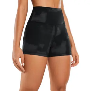 Women's Naked Feeling Biker Shorts-3 Inches High Waisted Yoga Workout Running Spandex
