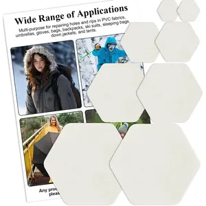 Down Jacket Repair Patches, Self Adhesive Nylon Repair Patch, Pre-Cut  Repair Patches for Down Jackets Coats Clothing Tents Sleeping Bags, Beige 8 count