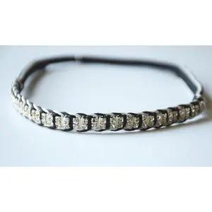 Elle: Ivory and Black Macrame Headband