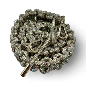 Crystal AB Rhinestone Bag Strap for Women's Handbags