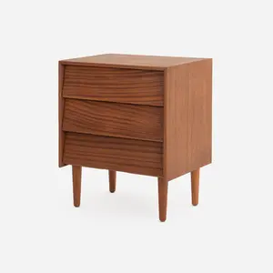 Case Study® Solid Wood Three Drawer Bedside Dresser