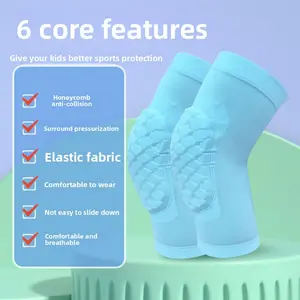Youth Basketball Honeycomb Knee Pads | Kids Anti-Collision Shock-Absorbing Sports Protective Gear