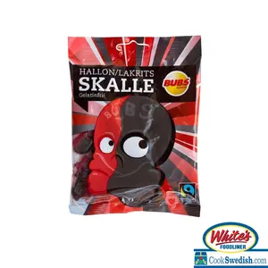 Bubs Raspberry-Licorice Skulls, 3.17oz