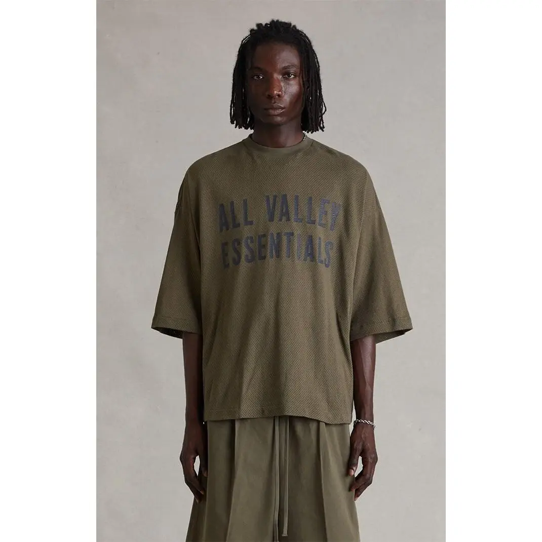 Fear of God ESSENTIALS Men's Moss Mesh Merch T-Shirt