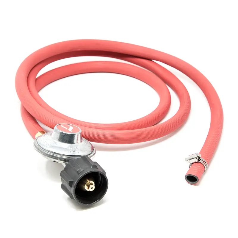 Low Pressure Gas Regulator - Reliable Gas Flow Regulator, 6 Ft (72") in) Length Hose, Male QCC (Acme) Inlet Connection, 1 PSI Pressure-Regulating Accessory for Household Large Appliances