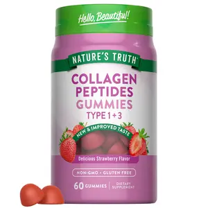 Collagen Peptides Gummies | 60 Strawberry Flavor Gummies