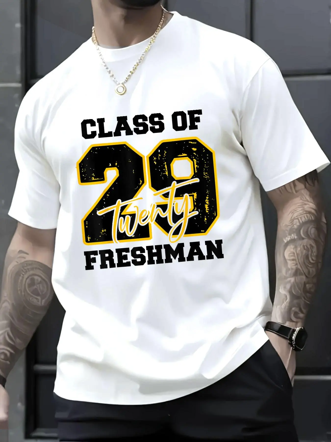 100% Cotton Unisex Class of 2029 Freshman High School Back To School 9th Grade T-Shirt, Men's Women's Shirt Top, Short Sleeve Tops Crewneck Tshirt