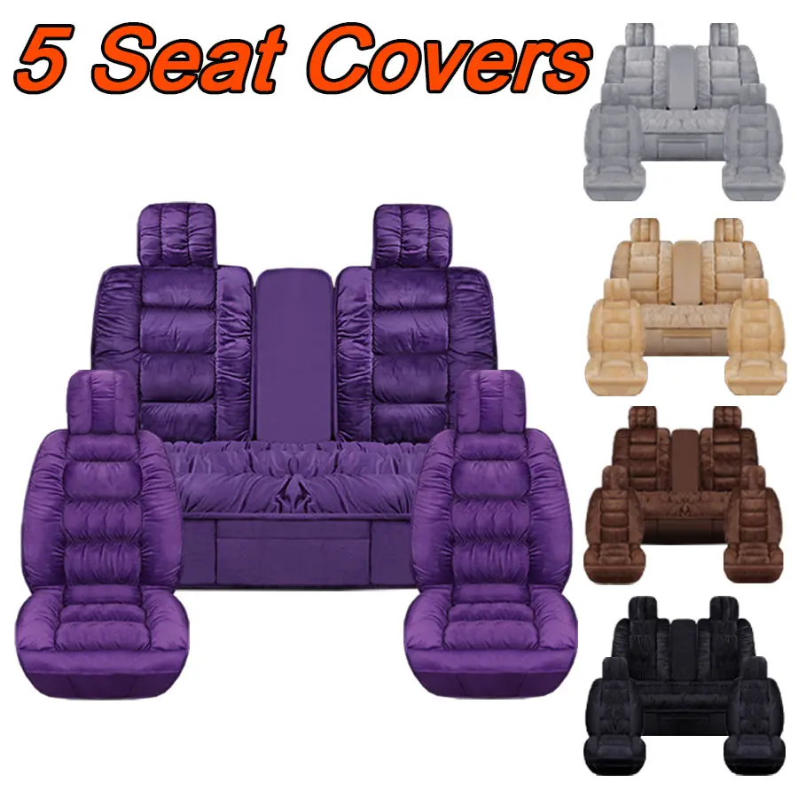 Luxury Automotive Seat Covers - Premium Design, Unmatched Comfort, Polyester, Easy Install, Versatile Fit for Multiple Cars, Auto Seat Protectors, Car Interior Accessories