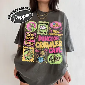 Dungeon Crawler Carl Stamp Comfort Colors Shirt, God Damnnit Princess Donut T-Shirt, I’m Yelling Carl, You Will Not Break Me, SciFi Book Lover