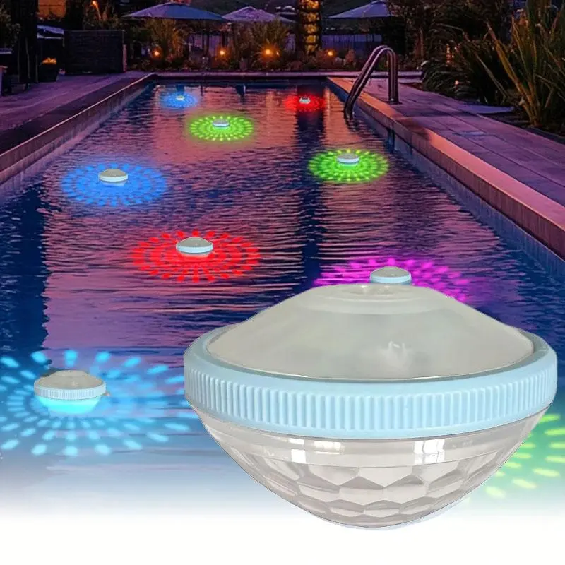 LED Pond Projector Light - IP67 Waterproof, 7 Dynamic Lighting Modes, Powered by 3 AAA Batteries, Colorful Projection Lamp for Submersion, Ponds, Bathtubs & Parties, Perfect for Christmas & New Year Decorations, Led Outdoor Waterproof, Electronic Lights