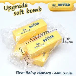 2026 Trendy Flour Filled Squish Toy, Smooth Butter Texture Stress Relief Fidget, Sturdy Non-Toxic Play Toy for Kids 3+ and Adults squishy