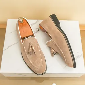 Men's Slip-On Loafers |   British Tassel Design |   Business Casual & Driving Shoes |   Minimalist Style