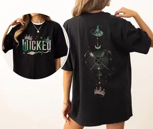 Wicked Musical Defy Gravity Broomstick Magic Wand T-Shirt, For Good Wicked Inspired Sweatshirt, Aesthetic Changed For Good Shirt, Wizard Of Oz Tee