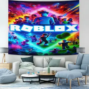 ROBLOX Tapestry, Wall Tapestry, Home Hanging Decoration, Living Room, Bedroom, Dormitory, Perfect Gift for Gaming Enthusiasts