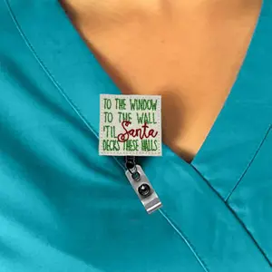 To The Window To The Walls  Interchangeable Feltie Badge Reel