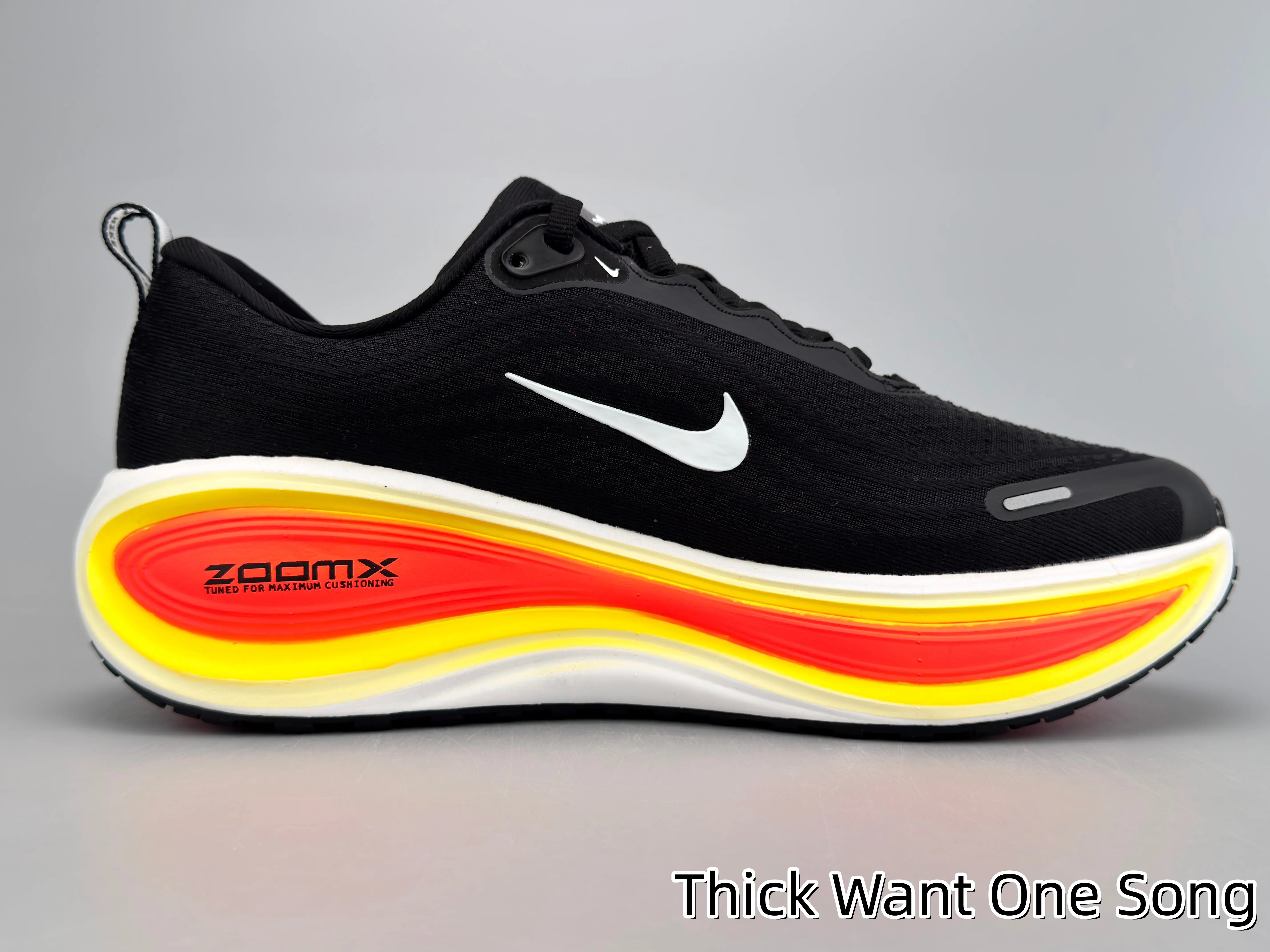 Casual Comfort Walking Trainers | Black Orange Gradient Ventilated Knit Build | Multi-layer Shock Easing Midsole | Slip-proof Textured Outdoor Outsole | Perfect For Weekend Hikes & Marathon Training | Cut Down Heavy Knee Impact On Long Runs