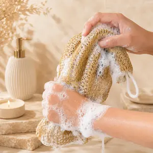 Authentic African-Style Exfoliating Bath Sponge, Nigerian Net Material African Net Sponge, Quick-Drying Mesh Body Scrubber for Shower & Body Care, Eco-Friendly Handmade Craftsmanship