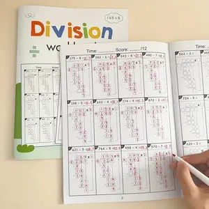 Multiplication Division Practice Book, Math Skill Enhancement A4 Notebook, Daily Exercise for Kids, Educational Learning Tool, Learning Materials, Office School Supplies