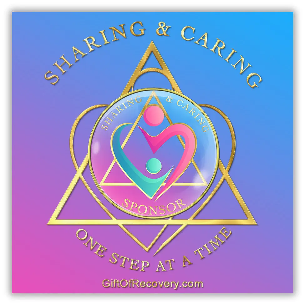 AA Sponsor Medallion - "Sharing & Caring"
