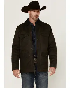 Cody James Men's Men'S Road Dust Washed Oil Skin Long Jacket - Cjfa24o59-Bn