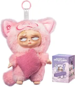 CALEMBOU Plush Blind Box, Cute Grumpipi Whispers to Dreamland Series Soft Stuffed Keychain, Kawaii Mystery Vinyl Bag Charms Collectible for Birthday Christmas