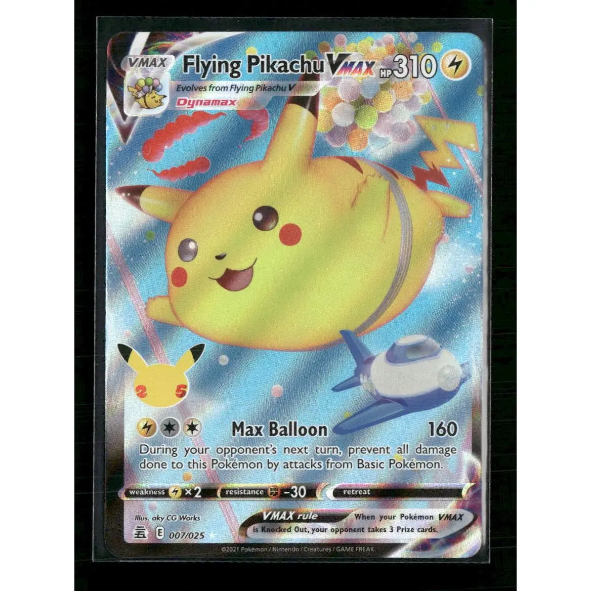 Celebrations Flying Pikachu VMAX #007/025