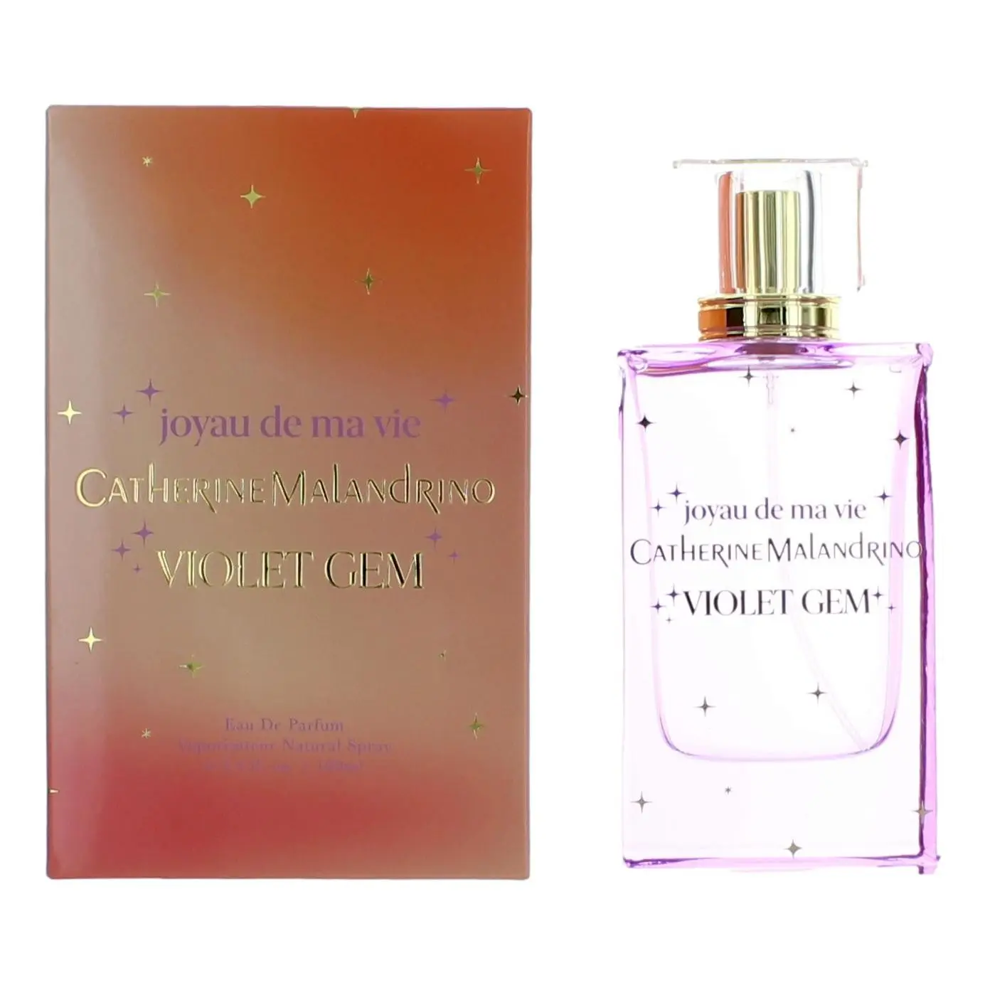Violet Gem Eau de Parfum for Women, Enchanting Fragrance with Violet, Jasmine, Vanilla & Coconut Milk Notes, 3.4 fl oz Spray, Vanilla Scents, Edp, Jasmine Violets