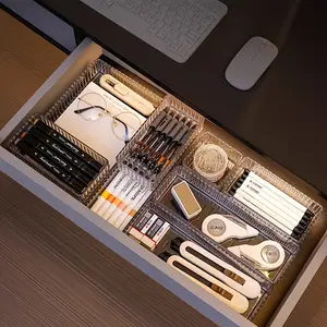 Acrylic Drawer Cosmetic Storage Box Set, 7pcs/8pcs Makeup Organizer, Desktop Skincare Holder, Multiple Sizes Available