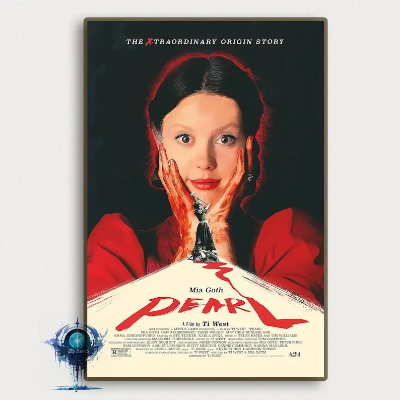 Pearl Movie Poster: Mia Goth, Ti West Film Art Print