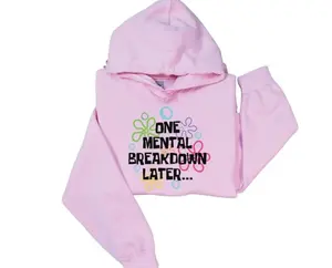 One Mental Breakdown Later, Comfortable Hoodie, Long Sleeve, Soft Cotton, Womenswear, Sponge Bob, Sweatshirt, Hoodie