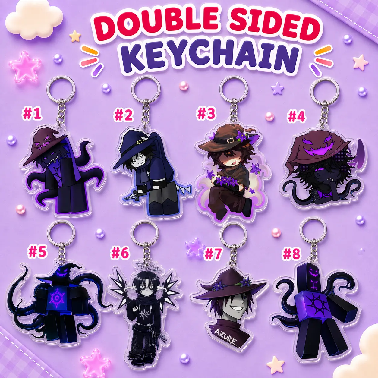 FORSAKEN keychain, double sided, keychain