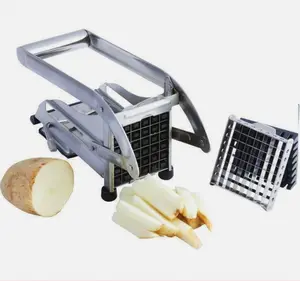 Stainless Steel French Fry Cutter Potato Vegetable Slicer Chopper 2 Blades