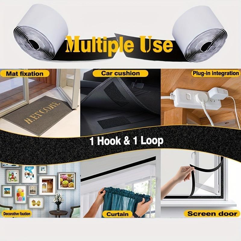 Velcro, hook-and-loop tape - Self-adhesive strips, suitable for installation, handicrafts, etc.