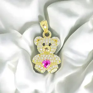 PINK TEDDY BEAR CHARM