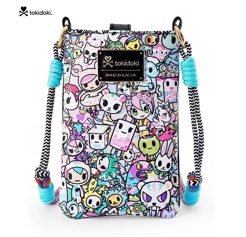 Tokidoki Small Cell Phone Bag for Women, Mini Cute Crossbody Cellphone Bags for Wallet Phone with Adjustable Strap (Multicolored)