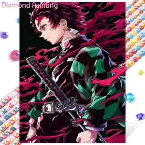 1 set of DIY diamond painting kit, 5D diamond art kit, DIY decoration anime character mosaic, diamond art, DIY art home decoration.