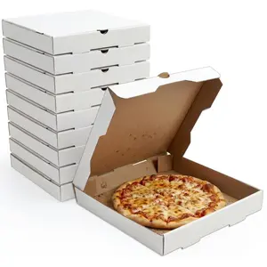 BOARDS+ Pizza Boxes 12 x 12 x 1.75 Inches (30 Pack) | White Corrugated Cardboard Pizza Boxes | Keep Your Pizzas, Baked Goods Hot & Steamy