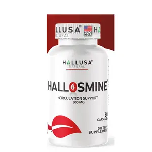 HALLOSMINE Diosmin 300mg - Circulation, Vascular Health & Vein Support - 60 Caps