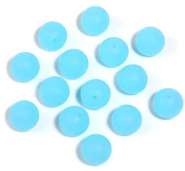Premium 15mm Silicone Beads - 10 Pack - BPA-Free & Non-Toxic - Ideal for Detailed Designs - Perfect for Crafting Projects - Durable & Safe Material