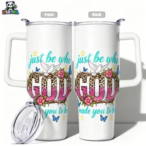 Stainless Steel Insulated Tumbler with Lid, 40oz 30oz 22oz 20oz 14oz, Double Wall Vacuum Insulated Water Bottle Hot Cold 24 Hours, Leakproof Travel Mug Insulated Flask Leopard GOD Flowers Butterflies Stars Graphic