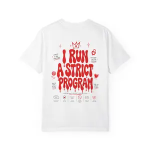 I Run A Strict Program T-Shirt | Program Director Typography Tee