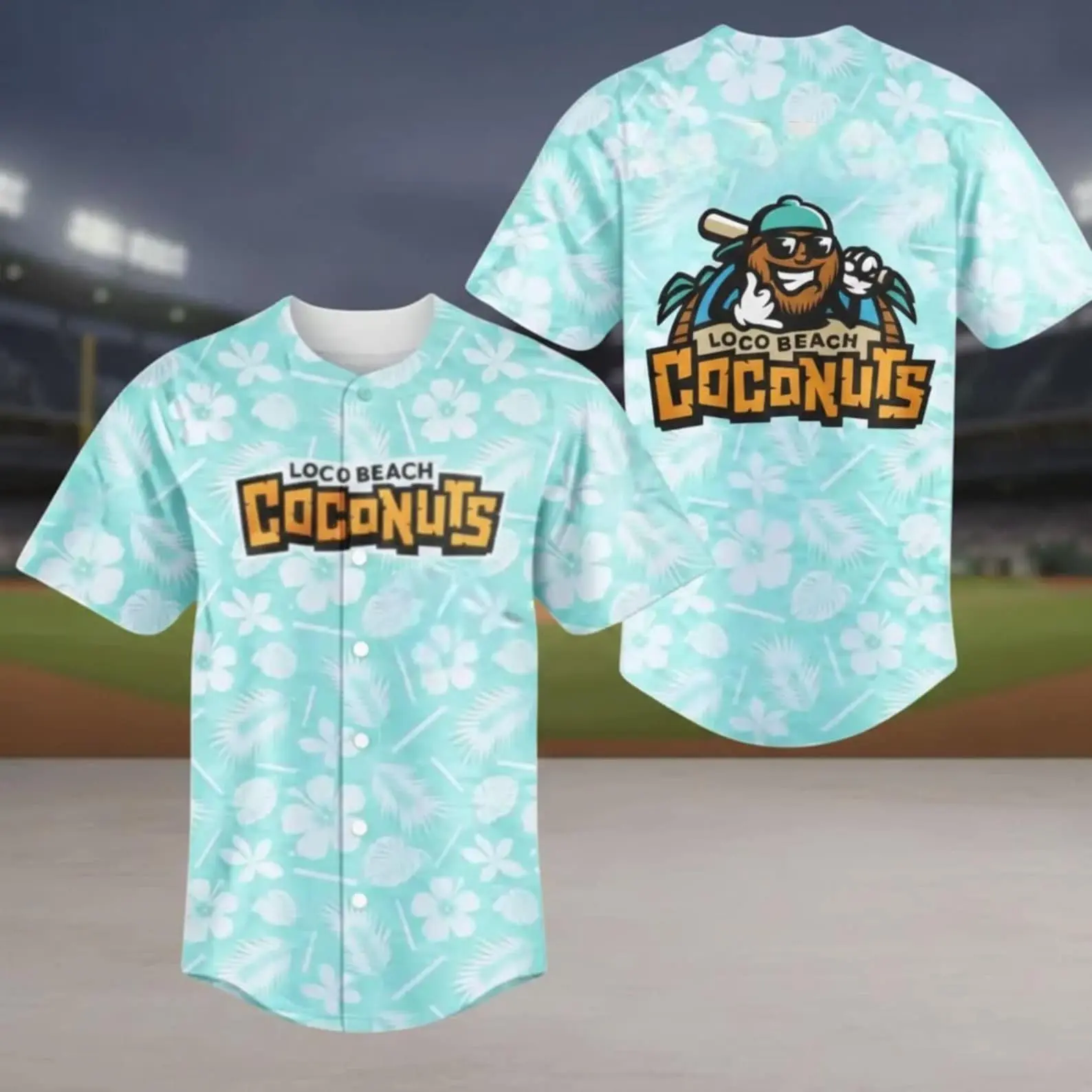Coconuts Baseball Jersey, Coconuts Baseball Game Day Shirt, Coconuts Fan Gift, Loco Beach Shirt, Savannah Baseball Jersey