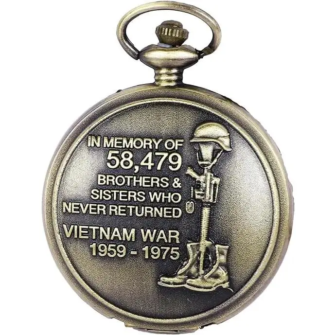 POW/MIA Vietnam War Pocket Watch
