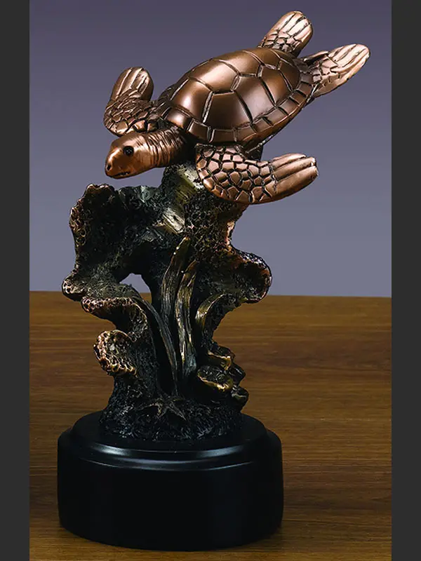 Marian Imports 52007 Sea Turtle Sculpture - 4 x 6.5 in.